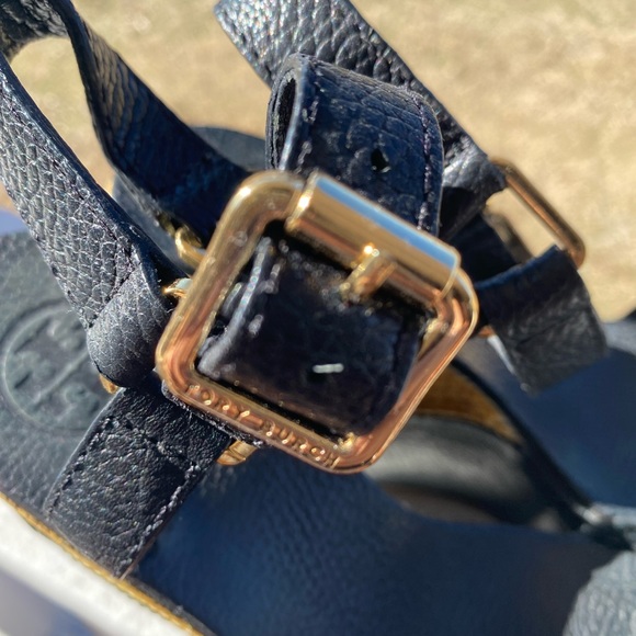 Tory Burch Wedge Sandals Size 7 - Picture 3 of 11